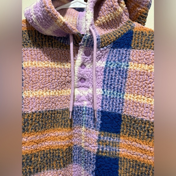 Wrangler Retro® Western Vintage Style Plaid Fleece Hoodie Women’s Small Fall - Picture 3 of 9